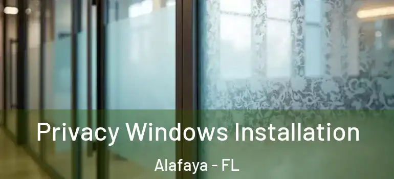 Privacy Windows Installation Alafaya - FL