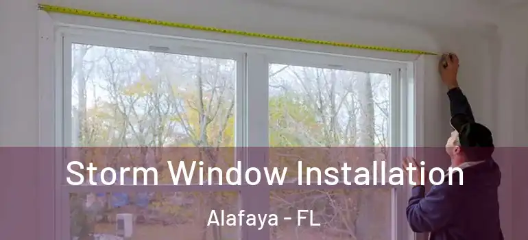 Storm Window Installation Alafaya - FL